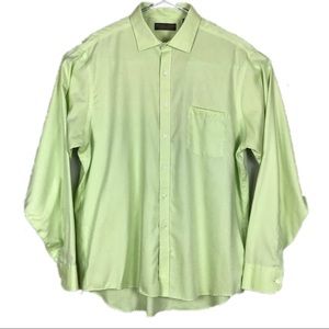 Donald J Trump 100% Cotton Non-Iron Dress Shirt Green